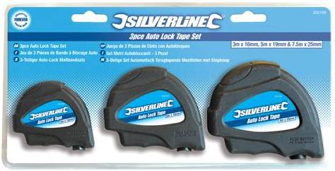 Silverline - Auto Lock Tape Set - 250199